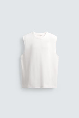 CAMISETA TANK RELAXED FIT / Blanco