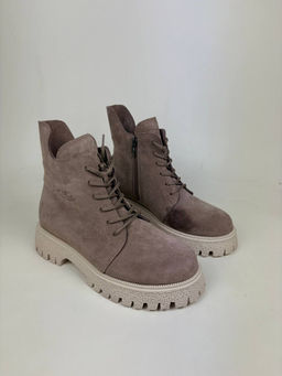 Ботинки 228.V.1541be.Капучино замша уценка