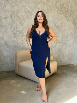 Сорочка Анжелика_709/темно-синий - Ihomelux фото 6