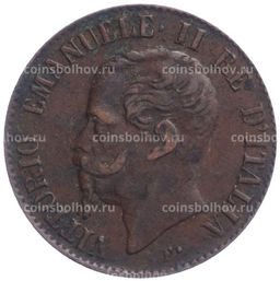 Монета 1 чентезимо 1867 года M Италия