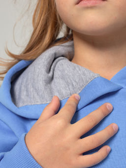 Костюм детский футер 3-х нитка начес пенье "Бейби Стайл" ГОЛУБОЙ 3