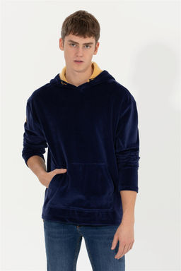 U. S. Polo Assn Мужская темно-синяя комфортная толстовка с капюшоном - U.s. polo assn фото 7