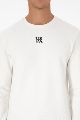 Erkek Regular Fit Bisiklet Yaka Krem Sweatshirt Sepette S_rpriz _ndirim