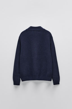 PURL KNIT CARDIGAN WITH ZIP - Zara фото 5