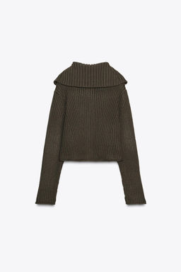 RIB KNIT CARDIGAN WITH BUTTONS - Zara фото 4