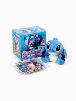 Пазл и мягкая игрушка «Стич», подарочный набор 2в1, 35 деталей