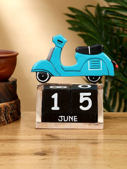 Календарь настольный Мопед, 145.514.5 см, дерево, бирюзовый - Simaland фото 2