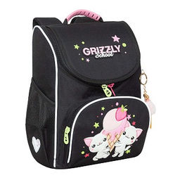 RAm-684-5 Рюкзак школьный с обвесом и мешком для обуви - Grizzly фото 2