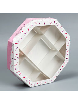 Цена за 5 шт. Коробка кондитерская, упаковка, Sweet box, 27×27×5 см