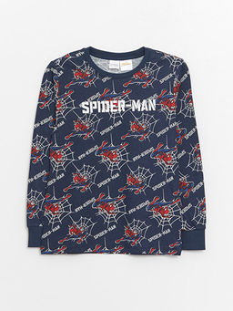 Bisiklet Yaka Spiderman Bask?l? Uzun Kollu Erkek ?ocuk Pijama Tak?m? - Waikiki фото 2