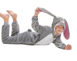 Пижама кигуруми Серый Заяц (детская)