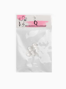 Кабошон стекло, круг 10 мм (набор 5 шт.), прозрачный