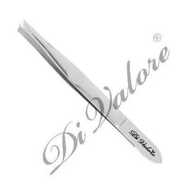 Di Valore 103-024 Пинцет для бровей, дл. 9,1см, скошенный, БЛЕСТЯЩИЙ