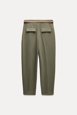 DARTED TROUSERS WITH BELT - Zara фото 10