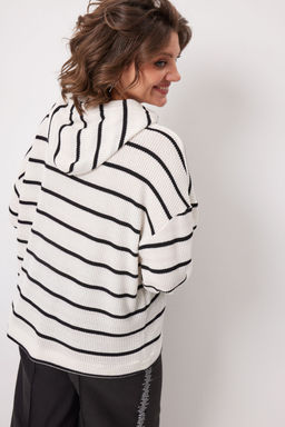 Худи BegiModa 4137 Чёрно-белый