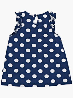 Футболка для девочки UD 1833 синий горох - Mini maxi фото 5