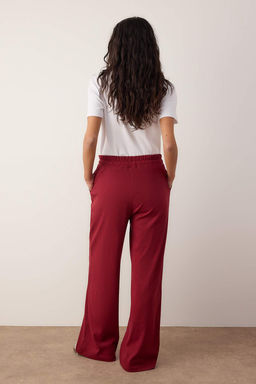 Lacivert Mevsimlik Wide Leg/Genis Paca Baplama Detayl? Esnek Orme Esofman Alt? TWOAW26EA00005 - Trendyolmilla фото 12