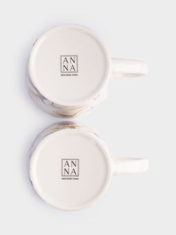 Кружка, 430 мл, 2 шт, фарфор N, белая, Летящие цветы, Fiori - Anna lafarg фото 8