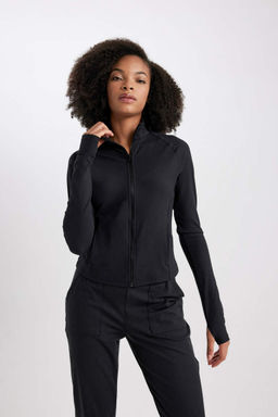 Кардиган приталенного кроя с двумя карманами DeFactoFit