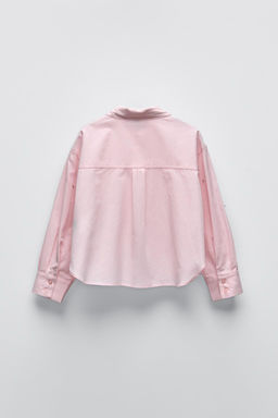 PEARL AND RHINESTONE SHIRT - Zara фото 2