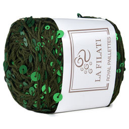 Royal Paillettes пряжа LA FILATI 55%%хлопок 45%пайетки 5х50г/120м