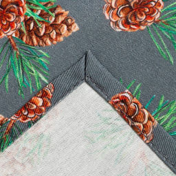 Набор новогодних салфеток Этель Лес, 46х46 см - 4 шт, хлопок, саржа  фото 5