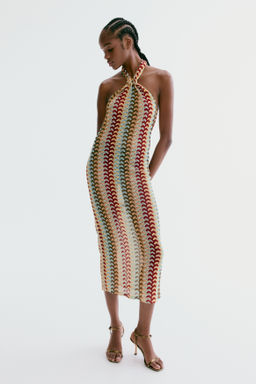 Vestido halter efecto crochet - H&m фото 2