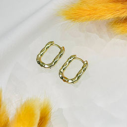 Швензы серьги "Конго" позолоченные