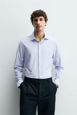 CAMISA REGULAR FIT / Azul / Blanco - Zara фото 2