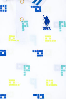 U. S. Polo Assn Белая футболка с воротником-поло для мальчика - U.s. polo assn фото 3