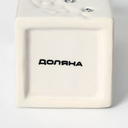 Аксессуары для ванной Доляна Цветочный барельеф, 4 предмета, дозатор 270 мл, мыльница, 2 стакана 210 мл, белые  фото 13