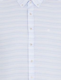 A__k Mavi Slim Fit Uzun Kollu G_mlek