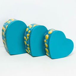 Набор подарочных коробок сердце 3 в 1, L:30.5?27.5?13.5 M:27.5?24?11.5 S:24.5?21?10 см