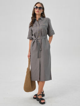 Платье льняное - Stilla фото 9