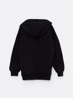 Kap??onlu Basic Uzun Kollu K?z ?ocuk Sweatshirt - Waikiki фото 2