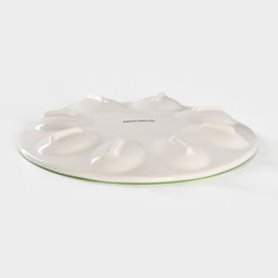 Подставка для яиц Доляна Зелёный сад, d=19,5 см, фарфор, белая  фото 5
