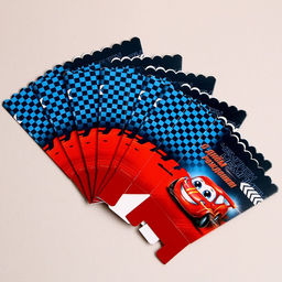 Цена за 6 шт. Снек-бокс С днём рождения машинки - Страна карнавалия фото 2