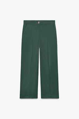 HIGH-WAIST CULOTTE TROUSERS - Zara фото 5