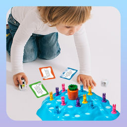 Настольная игра Ушастые гонки. Зимний забег, 2-4 игрока, 4+