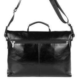 LR89146-3 black, мужской кожаный портфель Barcelo Biagi