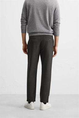 TEXTURED COMFORT TROUSERS - Zara фото 29