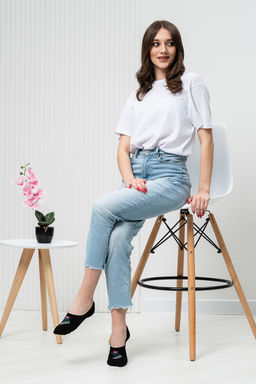 Цена за 4 пары. Следки Фишка женские - Berchelli фото 4