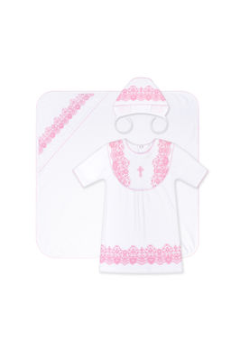 Комплект для крещения белыйголубой - Утенок фото 11