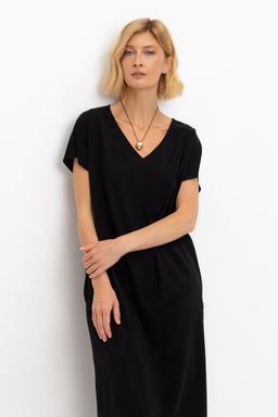 ЕВТ 5030/темный черный платье жен