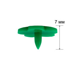 Кнопка Micron POM-12 FL Кнопки пластиковые пластик d 12 мм 15 шт. № 008 зеленый