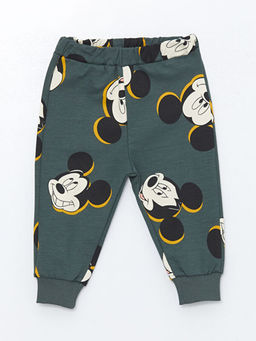 Beli Lastikli Mickey Mouse Bask?l? Erkek Bebek E?ofman Alt