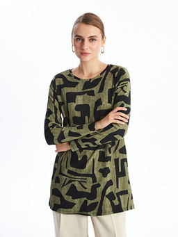 Bisiklet Yaka Desenli Kad?n Tunik