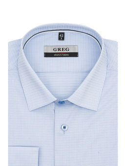Сорочка мужская длинный рукав GREG 214/237/3453/ZV/1p STRETCH
