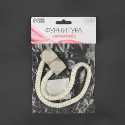 Цена за 2 шт. Подхват для штор Камушки, d = 3 51 см, цвет молочный - Арт узор фото 3