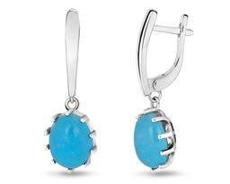 Серьги, аквамарин, СПН4161